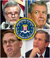 David Schippers, John Ashcroft, Robert Wright, George Bush